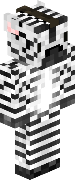 Zebra Minecraft skin full body