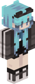 Sky Blue Anime Minecraft Skin