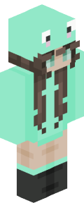 Sky Blue Anime Minecraft Skin