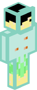 Sky Blue Anime Minecraft Skin