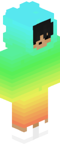Sky Blue Anime Minecraft Skin