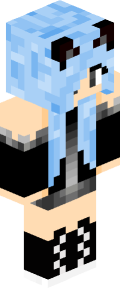 Sky Blue Anime Minecraft Skin