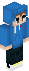 Teal Anime Minecraft Skin
