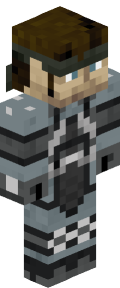 Gray Steve Minecraft Skin