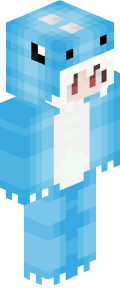 Sky Blue Anime Minecraft Skin