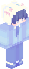 Sky Blue Anime Minecraft Skin