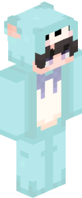 Sky Blue Anime Minecraft Skin