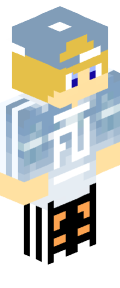 Sky Blue Anime Minecraft Skin