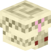 Голова Minecraft — Albino Snake (upside down)