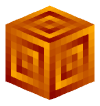 Голова Minecraft — Amber Block
