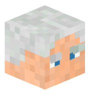 An image of the person's Minecraft head provided by mc-heads.net