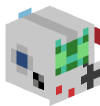 Голова Minecraft — 8-Bit (green)