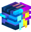 Голова Minecraft — Cyber Creeper