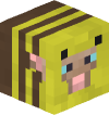 Голова Minecraft — Bee Sheep