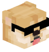 Голова Minecraft — Cool Doge