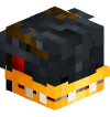 Голова Minecraft — Ancient Golden Dragon (black)