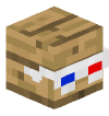 Голова Minecraft — 3D Glasses