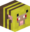 Голова Minecraft — Bee Sheep (angry)