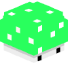 Голова Minecraft — 1-Up Mushroom