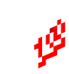 Голова Minecraft — 100 (white)