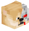 Голова Minecraft — Cyborg Doge