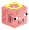 Голова Minecraft — Angel Pig