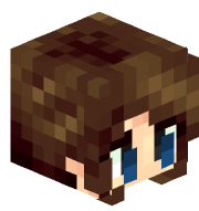 An image of the person's Minecraft head provided by mc-heads.net