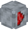 Голова Minecraft — Red Diamond Play Button