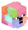 Голова Minecraft — Colorful Doge