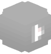 Голова Minecraft — Silver Play Button