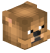 Голова Minecraft — Brown Doge
