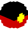 Голова Minecraft — Aboriginal Flag