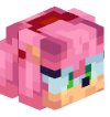 Голова Minecraft — Amy Rose
