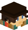 Голова Minecraft — 4th Doctor