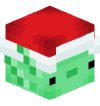 Голова Minecraft — Christmas Axolotl