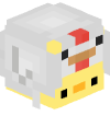 Голова Minecraft — Chicken in Chicken Costume