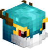 Голова Minecraft — Ancient Golden Dragon (blue, baby)