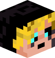 An image of the person's Minecraft head provided by mc-heads.net