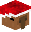 Голова Minecraft — Christmas Capybara