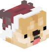 Голова Minecraft — Christmas Doge