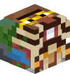 Голова Minecraft — A Very Jerry New Year 2026 Barn