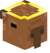 Голова Minecraft — Angel Capybara