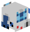 Голова Minecraft — 8-Bit (blue)