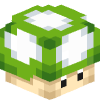 Голова Minecraft — 1-UP Mushroom