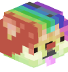 Голова Minecraft — Clown Doge