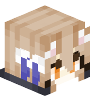 An image of the person's Minecraft head provided by mc-heads.net