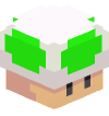 Голова Minecraft — 1up Mushroom