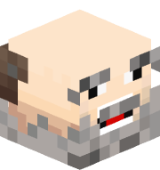 An image of the person's Minecraft head provided by mc-heads.net