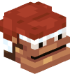 Голова Minecraft — Christmas Donkey Kong