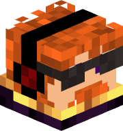 An image of the person's Minecraft head provided by mc-heads.net